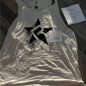 Rebel spider web tank top